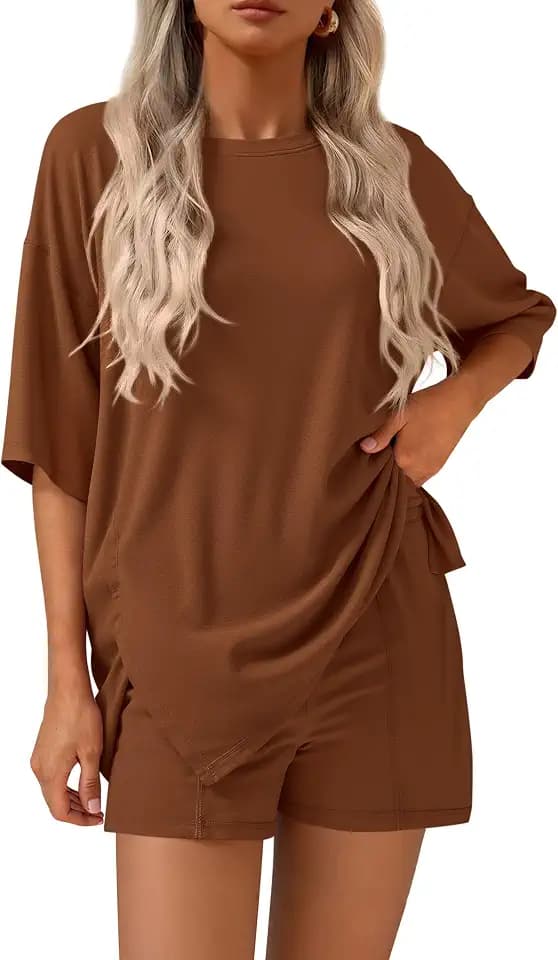 KIRUNDO 2 Piece Sets for Women Summer Lounge Sets Casual