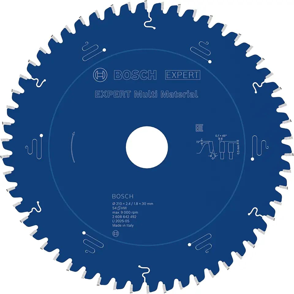 Bosch Accessories Bosch Professional 1x Kreissägeblatt Expert for Multi Material (für Multimaterial, Sägeblatt Ø 210 x 30 x 2,4 mm, 54 Zähne, Zubehör Kreissäge)