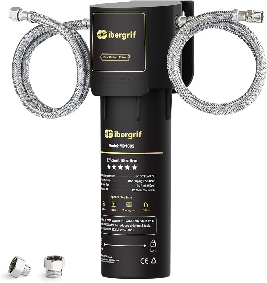 Ibergrif Wasserfiltersystem für Unterbecken, NSF/ANSI 42-zertifiziert