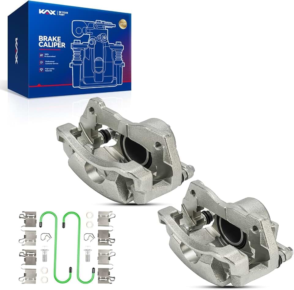 KAX 19P3434+19P3435 Brake Caliper Compatible with Toyota Corolla 2009 2010 2011 2012 2013 2014 2015 2016 2017 2018 2019, Front Disc Brake Caliper