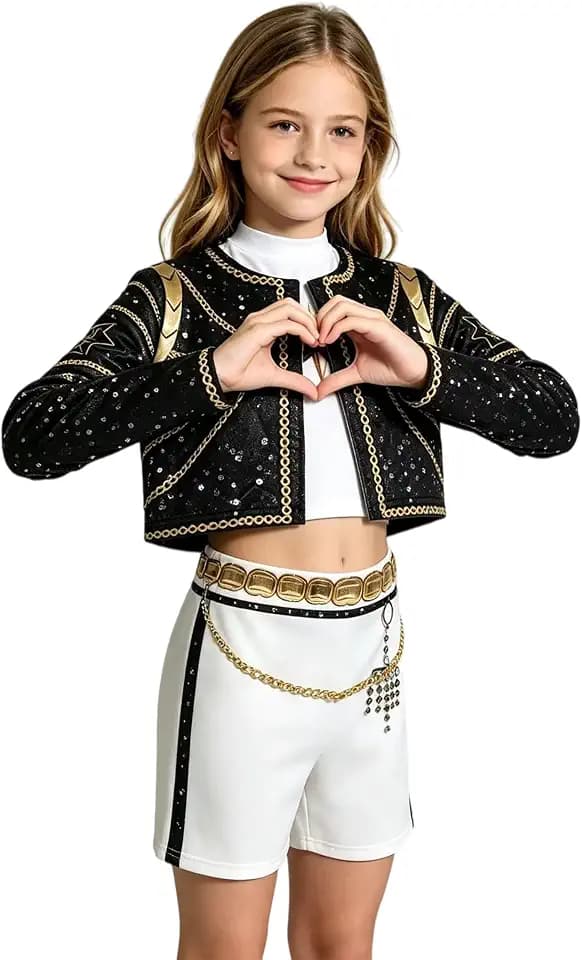Girls Stage Costume, Halloween Costume for Kids Cosplay Party Dress Up