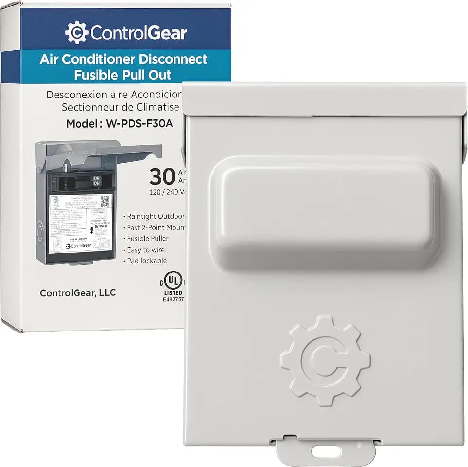 30A Fusible Pullout Disconnect Switch, 240V, NEMA 3R, UL Certified