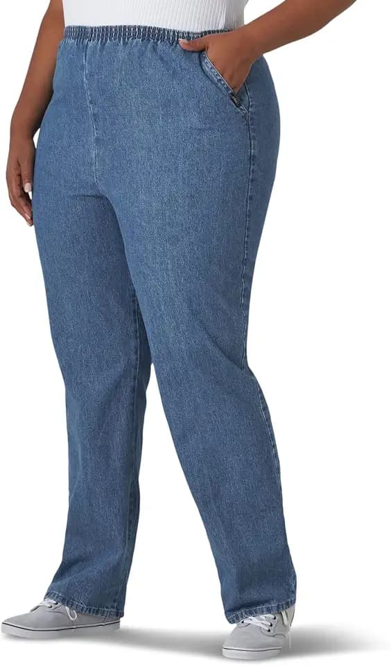 Chic Classic Collection Women's Plus Size Pull-On Pant