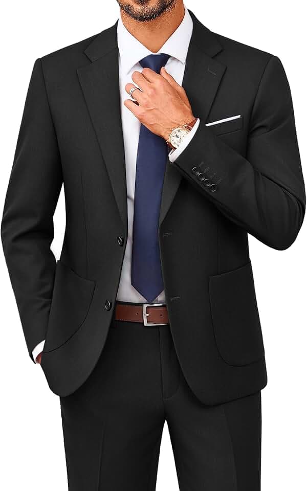 PJ PAUL JONES Anzug Herren 2 Teilig Slim Fit Business Hochzeit Suit Jacket