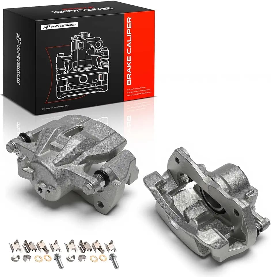 A-Premium Front Left and Right Side Disc Brake Caliper with Bracket