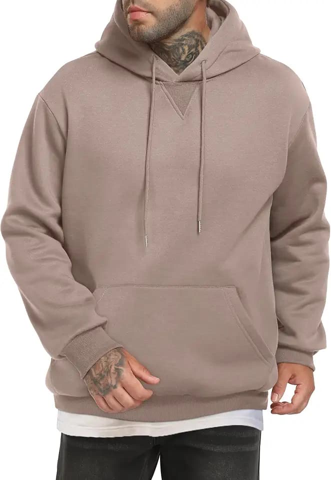 Men's Hooded Sweatshirts Long Sleeve Hoodies Pullover Sweatshirt with Pocket