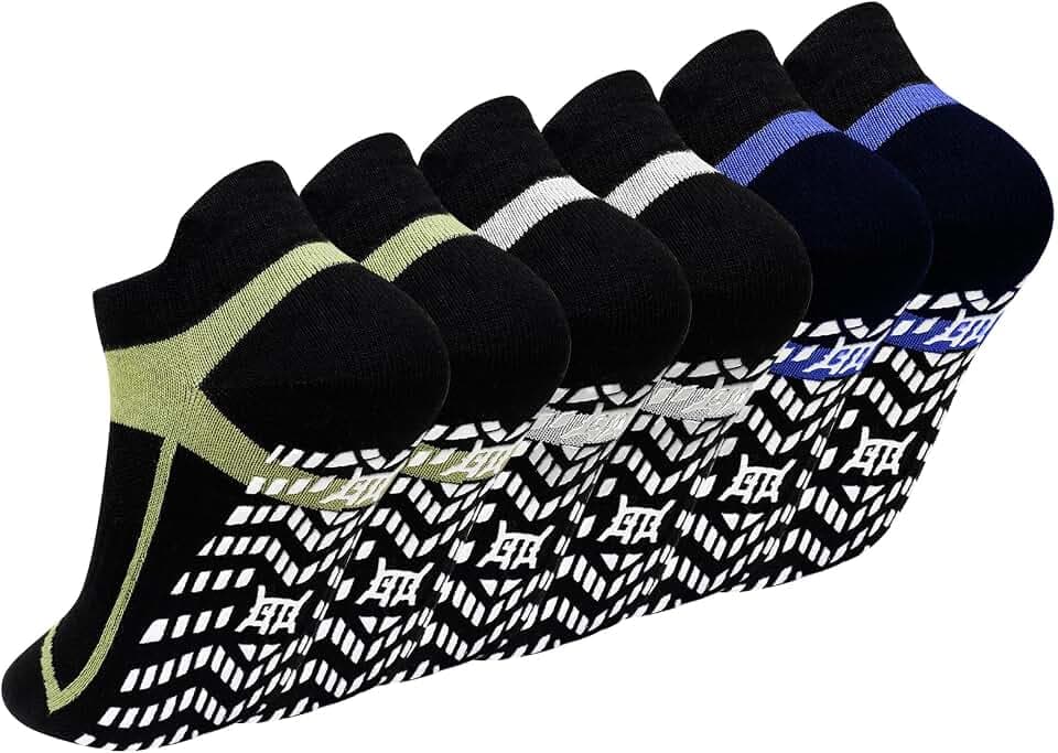 ZAKASA Non-Slip Grip Socks for Men: Grippy Socks for Elderly Hospital