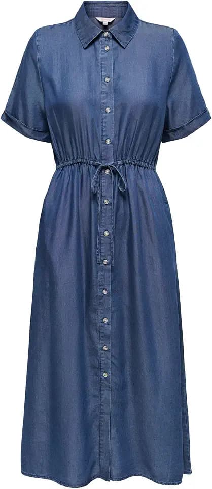 ONLY Female Hemdblusenkleid ONLCHARIS Langes Kleid