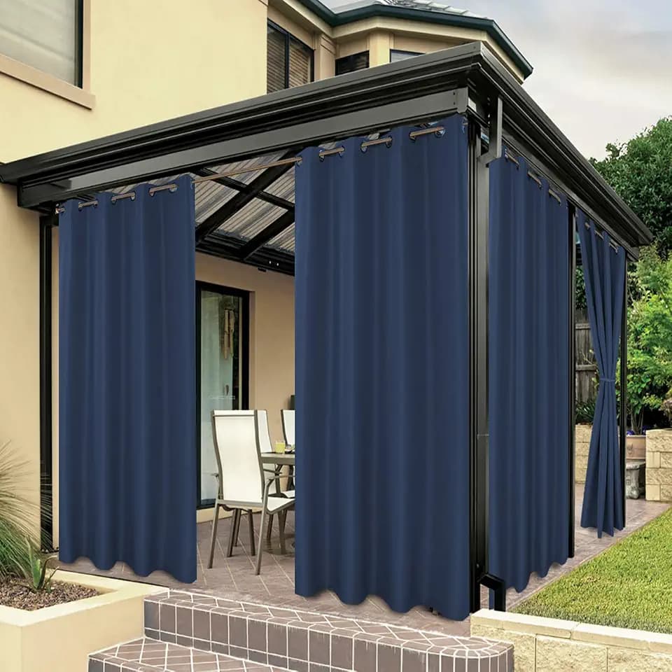 BONZER Outdoor Curtains for Patio Water Resistant