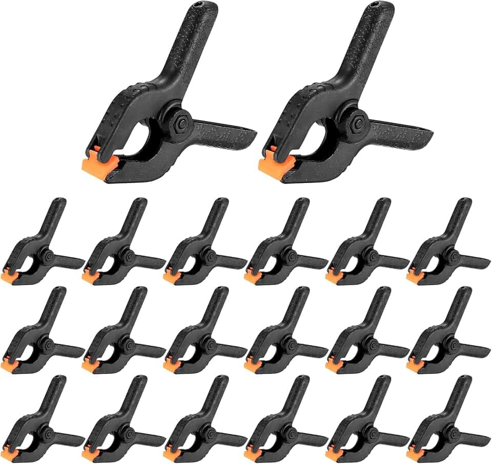 20 Stück Federklemmen, 2 Zoll Hochleistungs Nylon Federklemmen