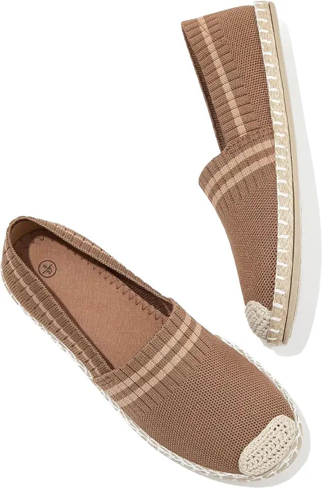 BABUDOG Women's Breathable Mesh Flats Shoes Lightweight Soft Ballet Flats Shoes Comfortable Casual Loafers for Women