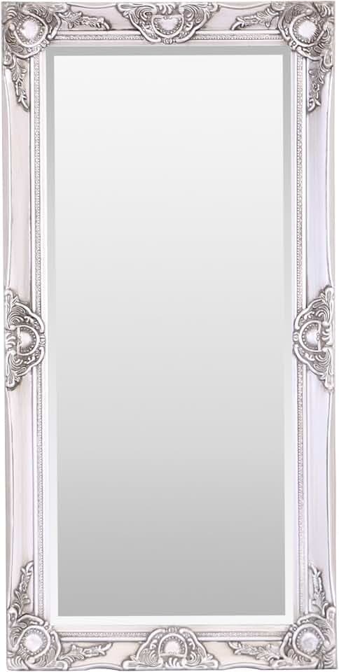 Select Mirrors Haywood Wandspiegel, rechteckig, 50 x 100 cm, Antik-Silber
