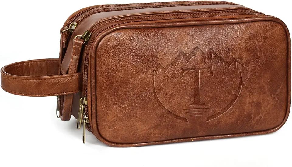 Mens Travel Toiletry Bag,Dad Birthday Gifts for Husband Men,Groomsmen Gifts