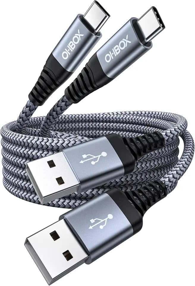 USB C Cable Fast Charging 10FT 2Pack, Long USB A to USB C Cable for Car