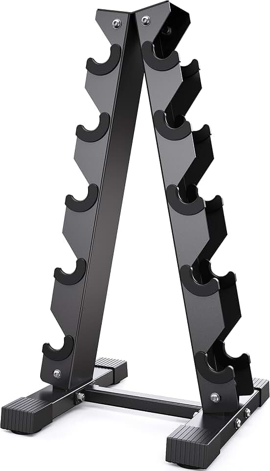 Dumbbell Rack Stand Only, Weight Rack for Dumbbells Compact A-Frame Home Gym Space Saver, 480/800 LBS Weight Capacity