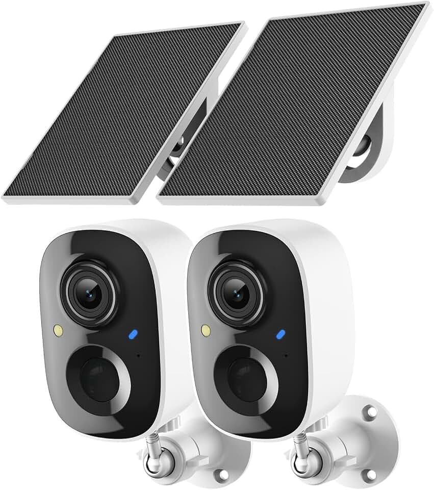 Fazoxo 2K Security Camera Wireless Outdoor, WiFi Cameras for Home Security