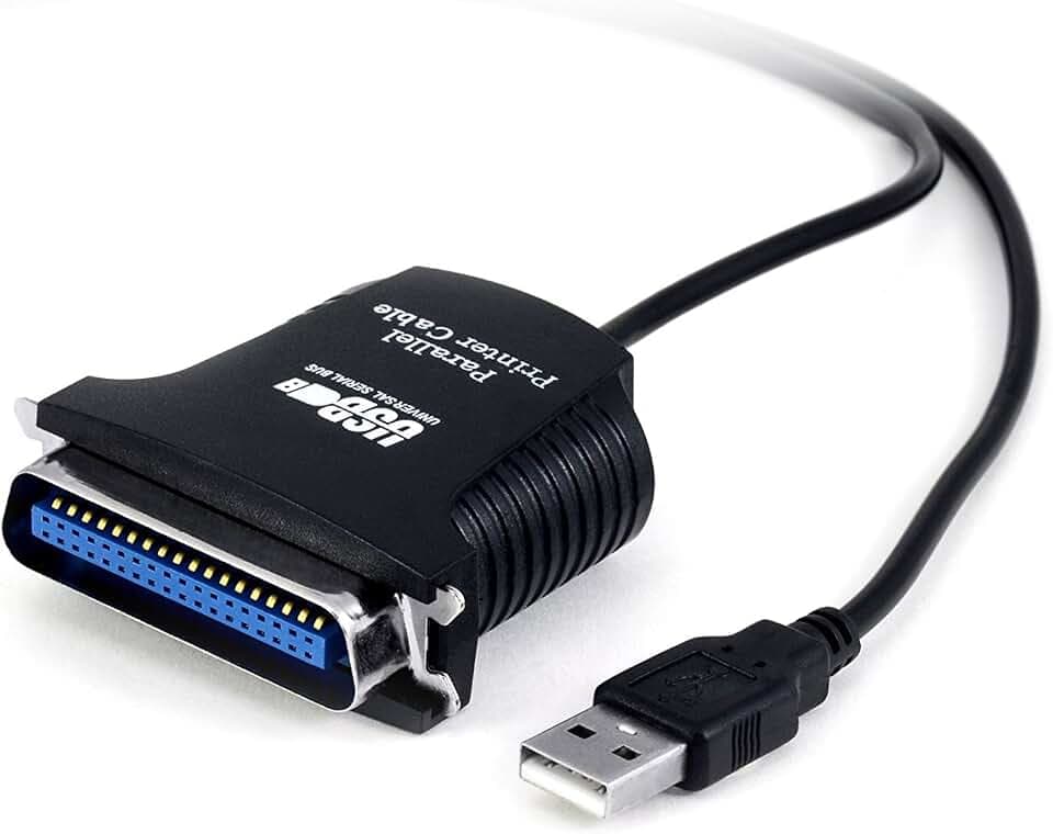 Adapterkabel für Drucker, Anschlusskabel, USB- auf Centronics 2251-Parallelkabel, IEEE 1284, 36-polig