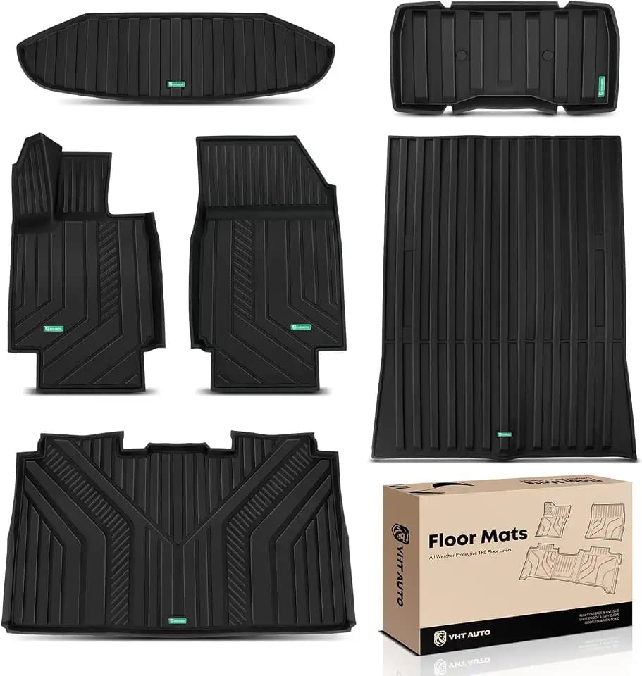 YHTAUTO Automotive Floor Mats for Tesla Cybertruck 2024 & 2025