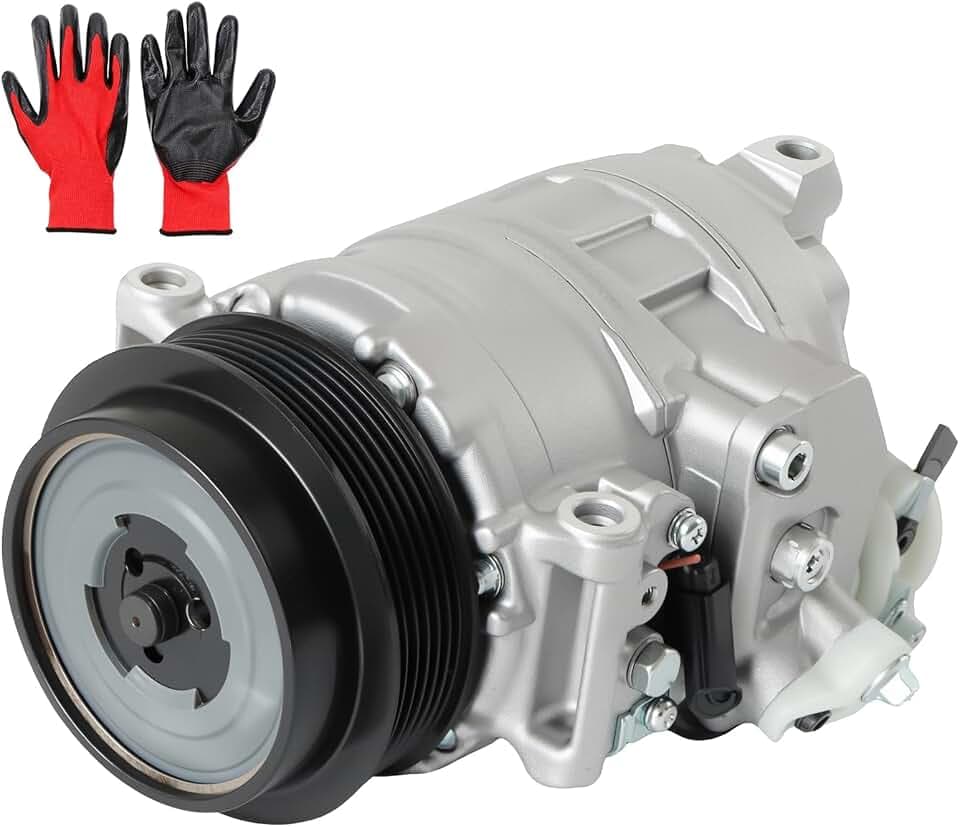 10807JC AC Compressor AC Compressor with Clutch Fits for 2003-2006 E320 3.2L, 2004-2005 C320 3.2L, 2003-2006 E500 5.0L, 2006-2011 ML350 3.5L 5.5L, 2004-2005 C240 2.6L Aftermarket Parts