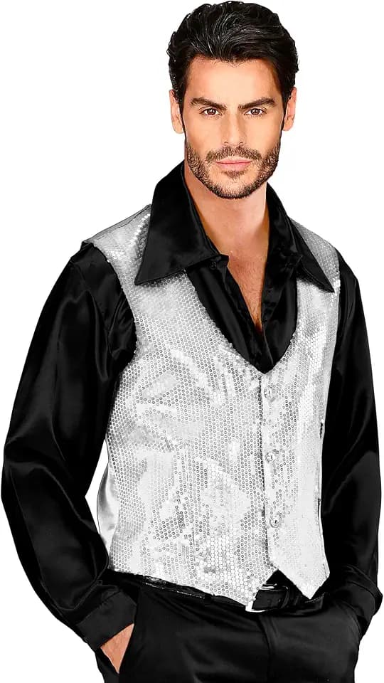 W WIDMANN MILANO Party Fashion - Paillettenweste, Showmen, Mottoparty, Karneval