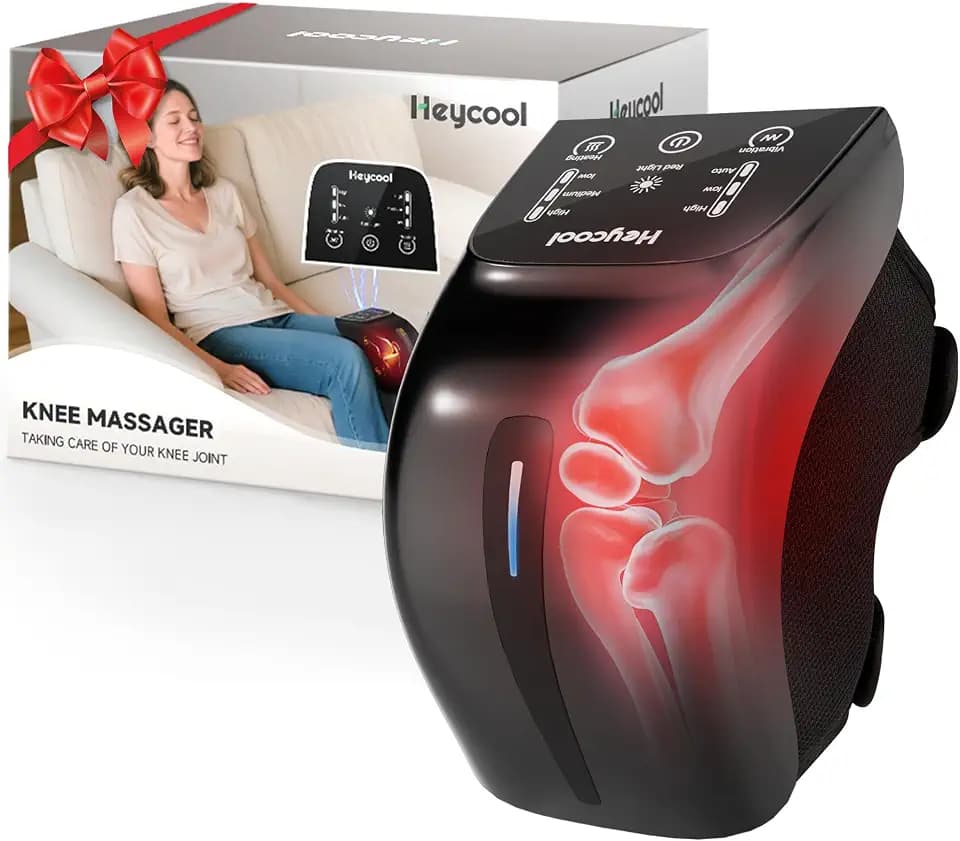 Heycool Birthday Gift for Men, Women, Cordless Knee Massager with Heat