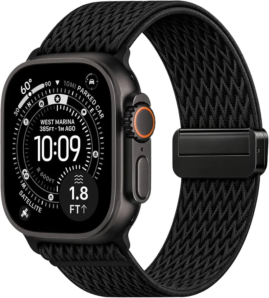 Stretchy Nylon Sport Band for Apple Watch Bands Men Women Ultra Series 12-1