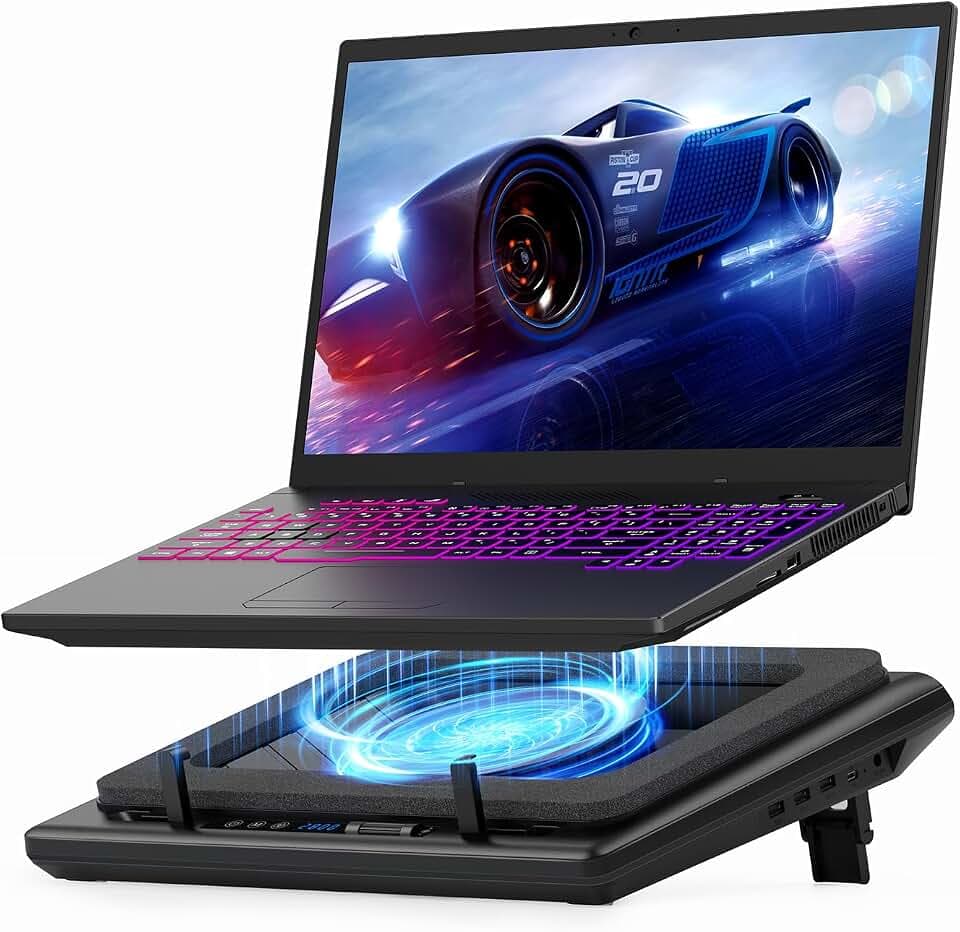 llano NO RGB Gaming Laptop Kühler Laptop Kühlpad Laptop Cooling Pad