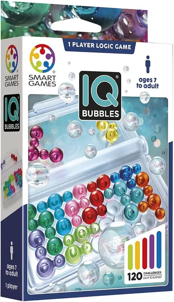 SmartGames : IQ Bubbles - Logikspiel mit transparenten Teilen - Ab 7 Jahren