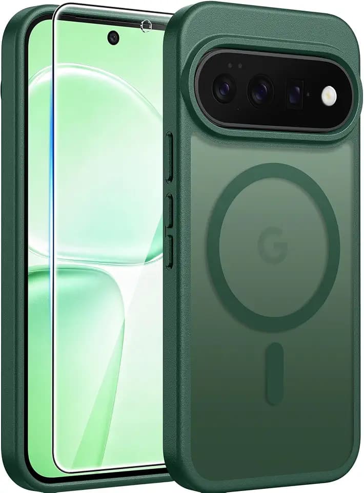 FNTCASE for Google Pixel 11 Pro XL Case Green: Compatible with MagSafe