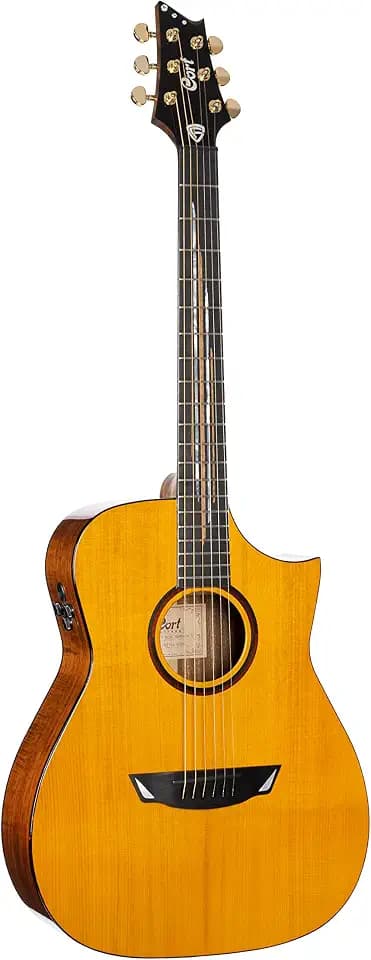 Cort Luxe II Frank Gambale Signature Series Acoustic Guitar, Natural Gloss