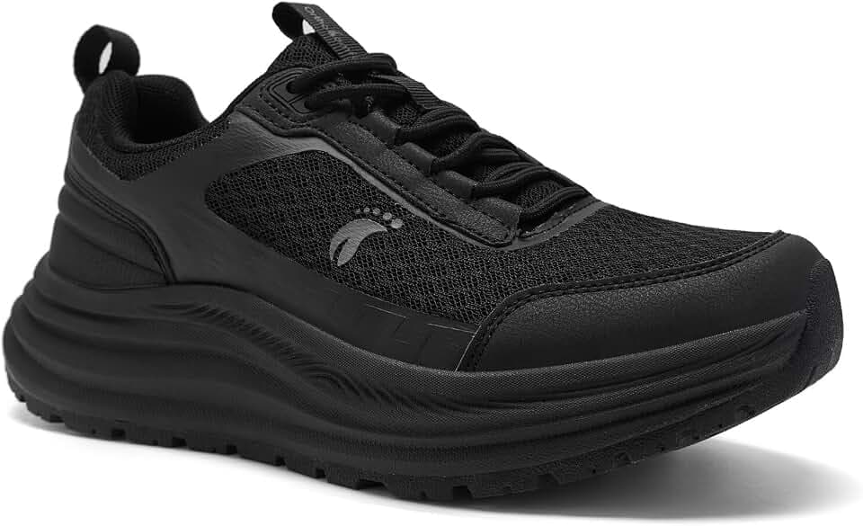 OrthoComfoot Women's Orthopedic Trail Running Shoes – Arch Support for Plantar Fasciitis, Orthotic Athletic Sneakers for Flat Feet & High Arch, Tennis Walking Hiking Shoes, Foot & Heel Pain Relief