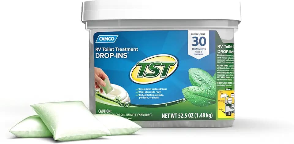 Camco TST RV Toilet Treatment Drop-INs - Made in the USA
