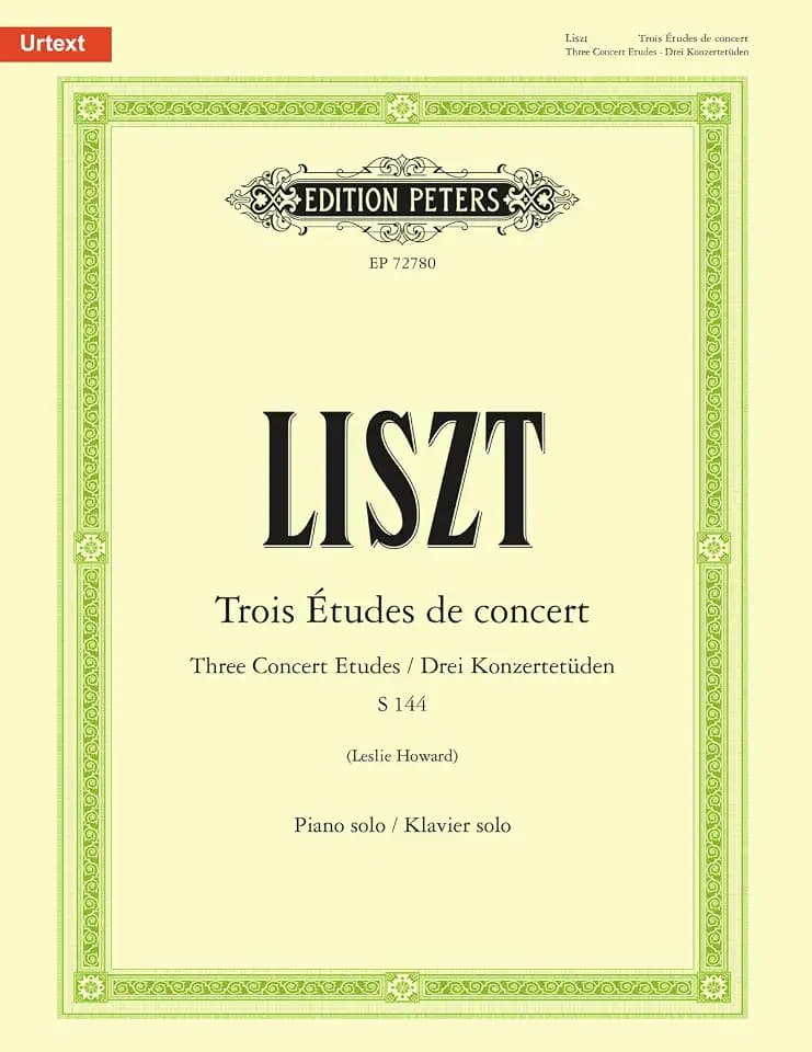 Trois Études de concert (Three Concert Etudes) for Piano: S144, Urtext