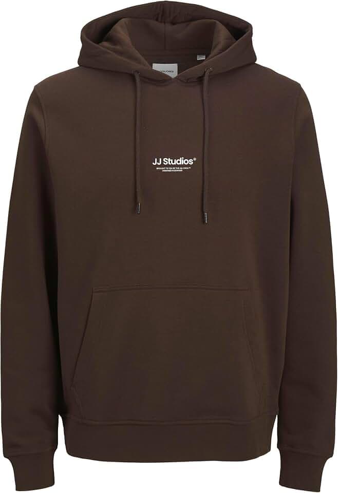 JACK & JONES Male Kapuzenpullover Plus Size Gedruckt Kapuzenpullover | Regular Fit, Gedruckt, Langarm, Casual, Bei max. 40°C waschen
