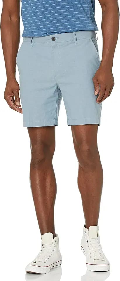 Amazon Essentials Herren 17,8cm Slim-Fit Leichte Baumwolle Oxford Stretch Shorts