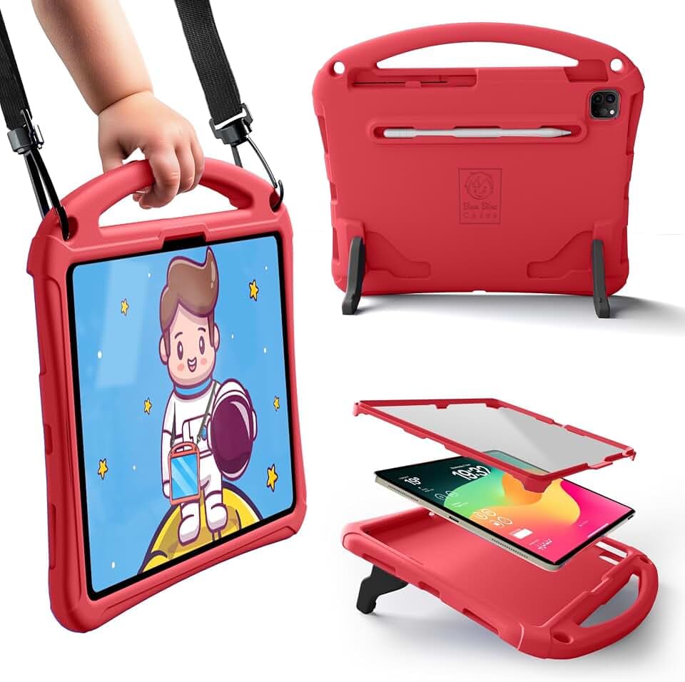 Bam Bino Space Suit Kids Rugged Case for iPad Air/Pro 11-inch M2/M3/M4/M5