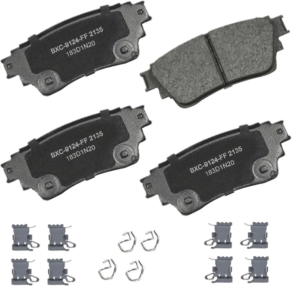Bendix Premium SBC2135 Ceramic Rear Brake Pads for Mitsubishi Eclipse Cross 2020-2018, Eclipse Cross 2024-2022, Outlander 2021-2017, Outlander PHEV 2023-2018 (models with Electric Parking Brake)