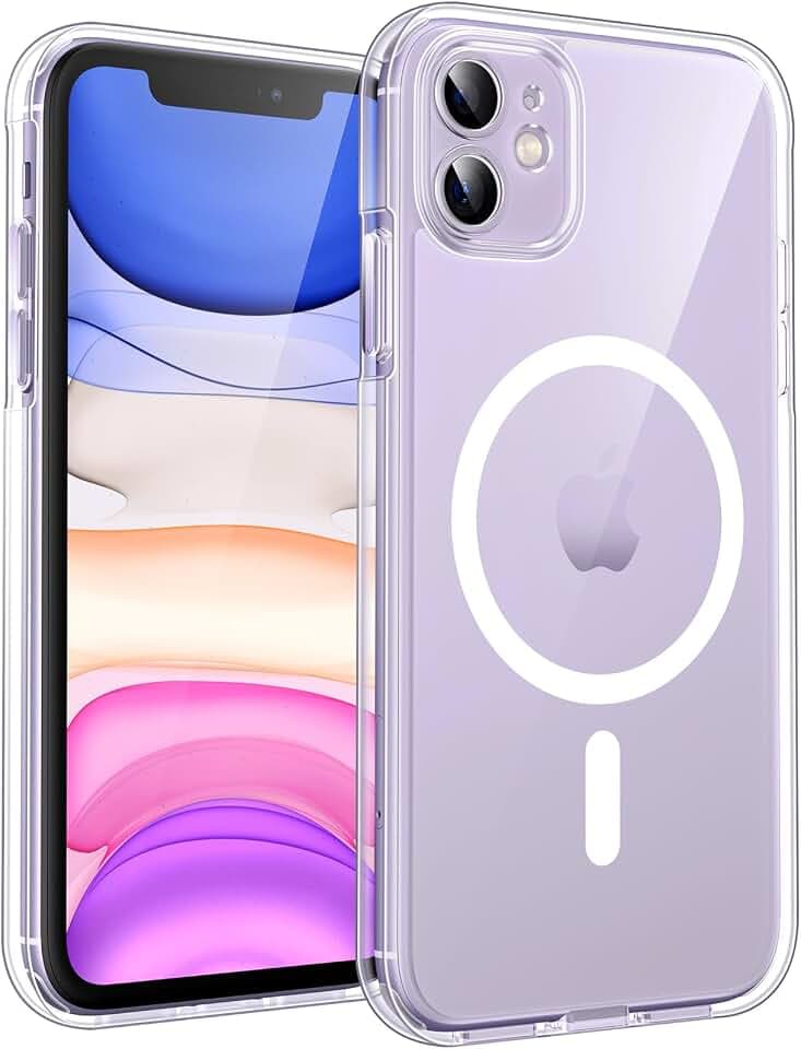 TOCOL für iPhone 11 Hülle, Kompatibel mit MagSafe, Transparent