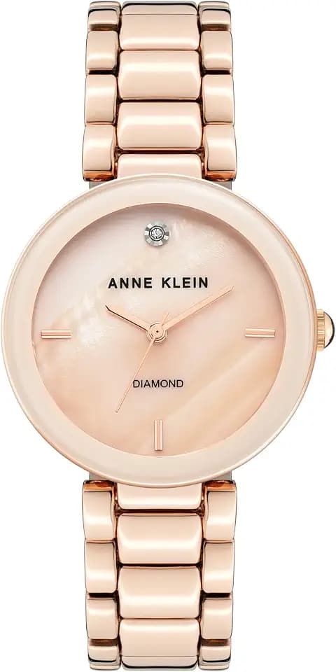 Anne Klein Women's Genuine Diamond Dial Bracelet Watch