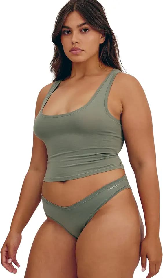 Organic Basics Women's Flex Crop Scoop Neck Tank Top