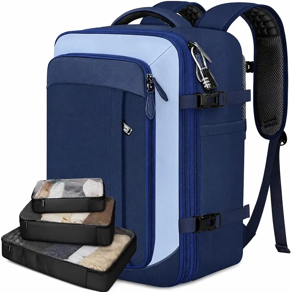 Vancropak 40L Carry on Backpack, Flight Approved Expandable Bag for Travel