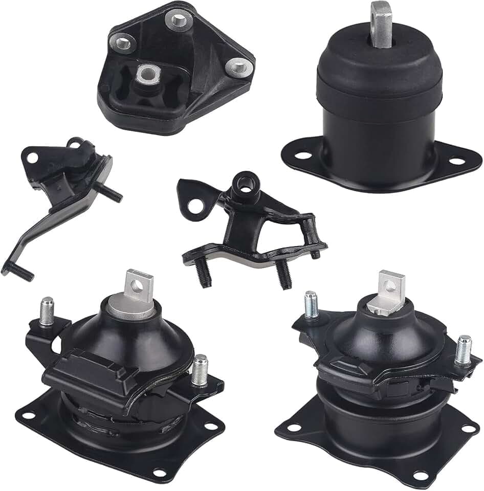 6Pcs Engine Motor Transmission Mount Compatible with Honda Accord 2.4L
