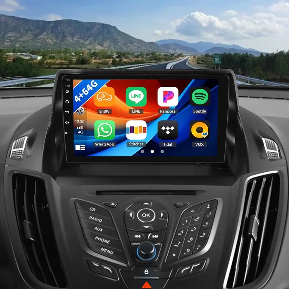 [4+64G] Android 15 Car Radio Stereo for Ford Escape Kuga 2013-2019