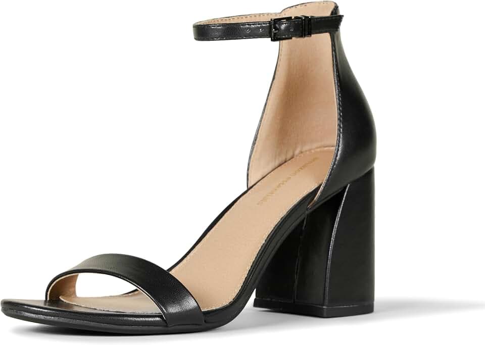 Amazon Essentials Damen Sandale mit Hohem Blockabsatz