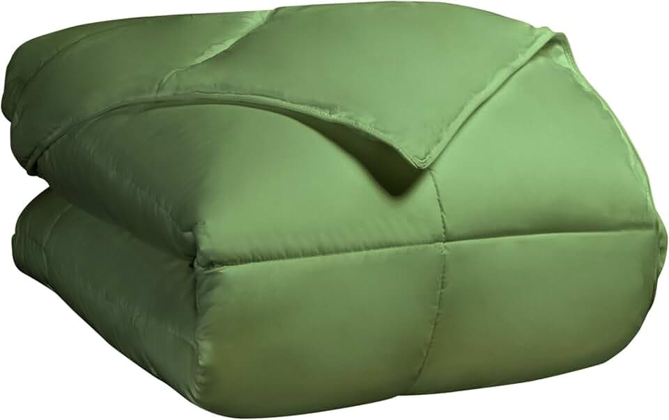 SUPERIOR All Season Down Alternative Comforter, Twin XL, Terrace Green