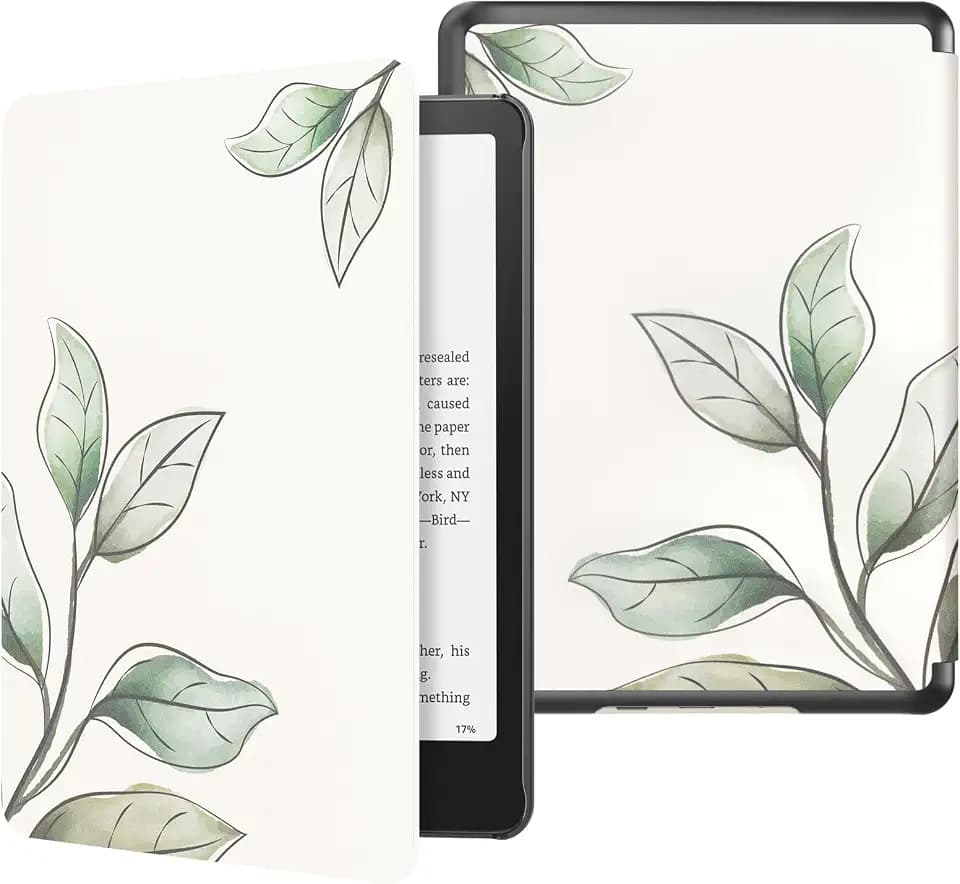 MoKo Case for 7" Kindle Paperwhite 12th Gen 2024/Colorsoft, Leaves