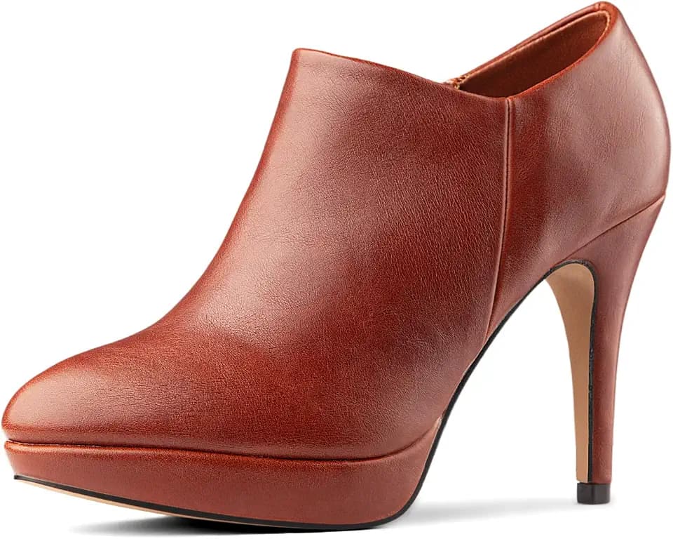 Women's Platform Booties Stiletto Ankle Boots High Heel Booties Winter Dress Shoes