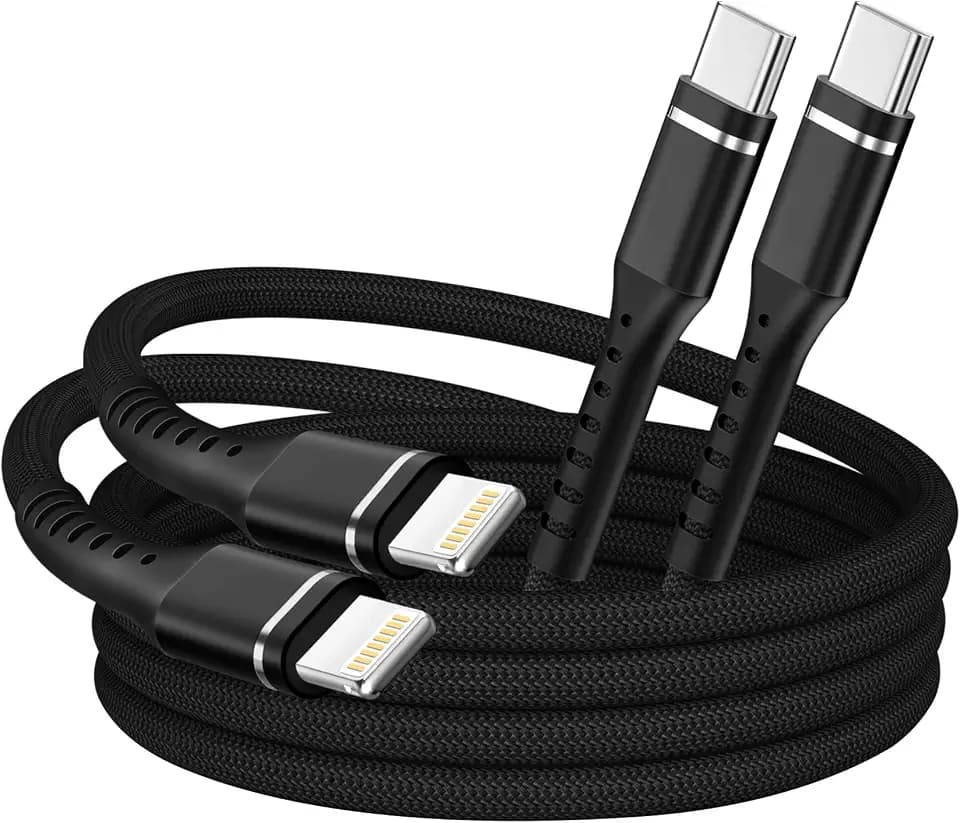 iPhone Charger Cable, 2Pack 3FT USB-C to Lightning Cable