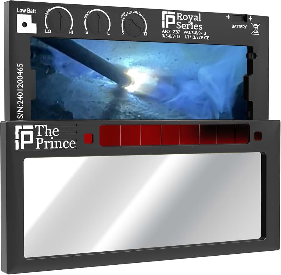 Prince 1.0 | Shade 5-13 Adjustable Mirror Auto Darkening Welding Lens