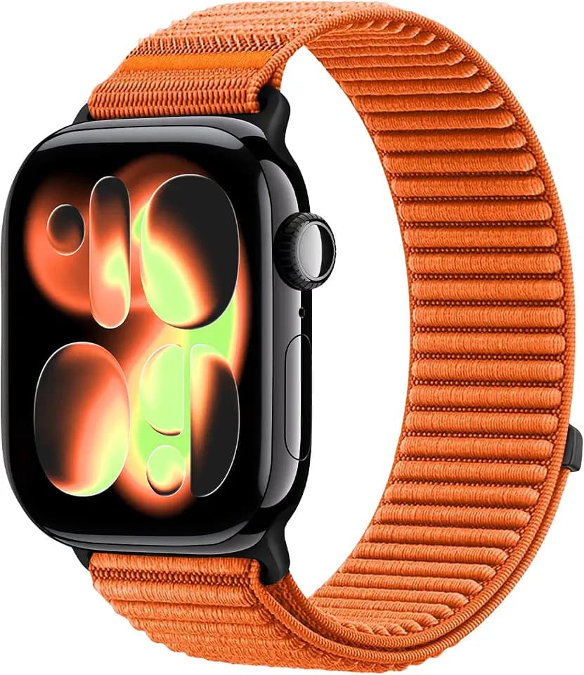 Nylon Loop Sport Band Compatible with Apple Watch Ultra 3 2 Band 49mm 46mm 45mm 44mm 42mm 41mm 40mm 38mm Women Men, Stretchy Strap Elastic Fabric Wristband for iWatch Series 11 10 SE 9 8 7 6 5 4 3 2 1